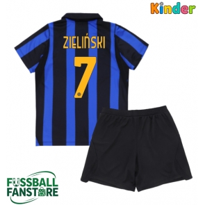 Inter Milan Piotr Zielinski #7 Replik Heimtrikot Kinder 2026-27 Kurzarm (+ Kurze Hosen)